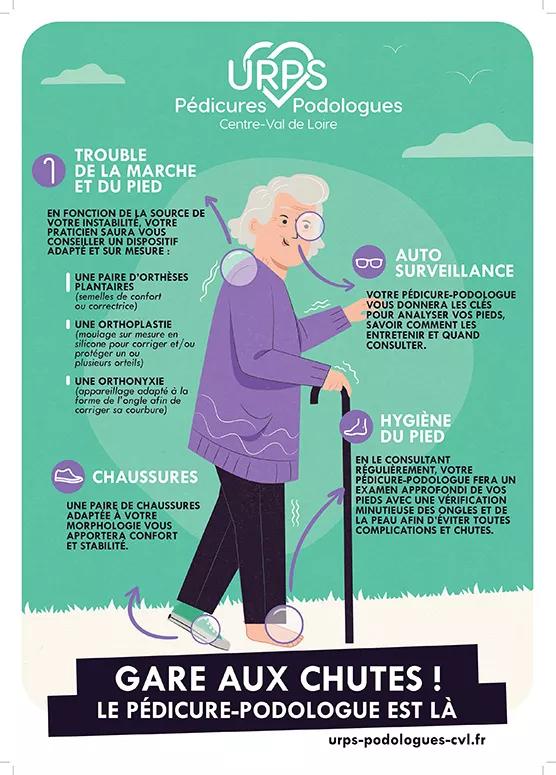 dame âgée qui marche avec une canne